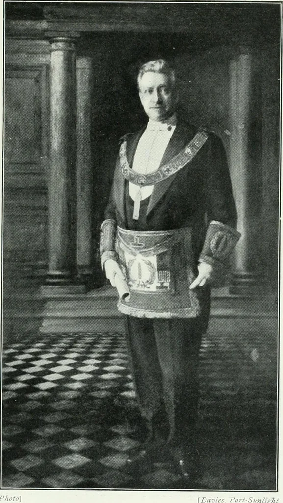 An illustration from Cheshire, its traditions and history, including a record of the rise and progress of freemasonry in this ancient province, 1920, leaf 334