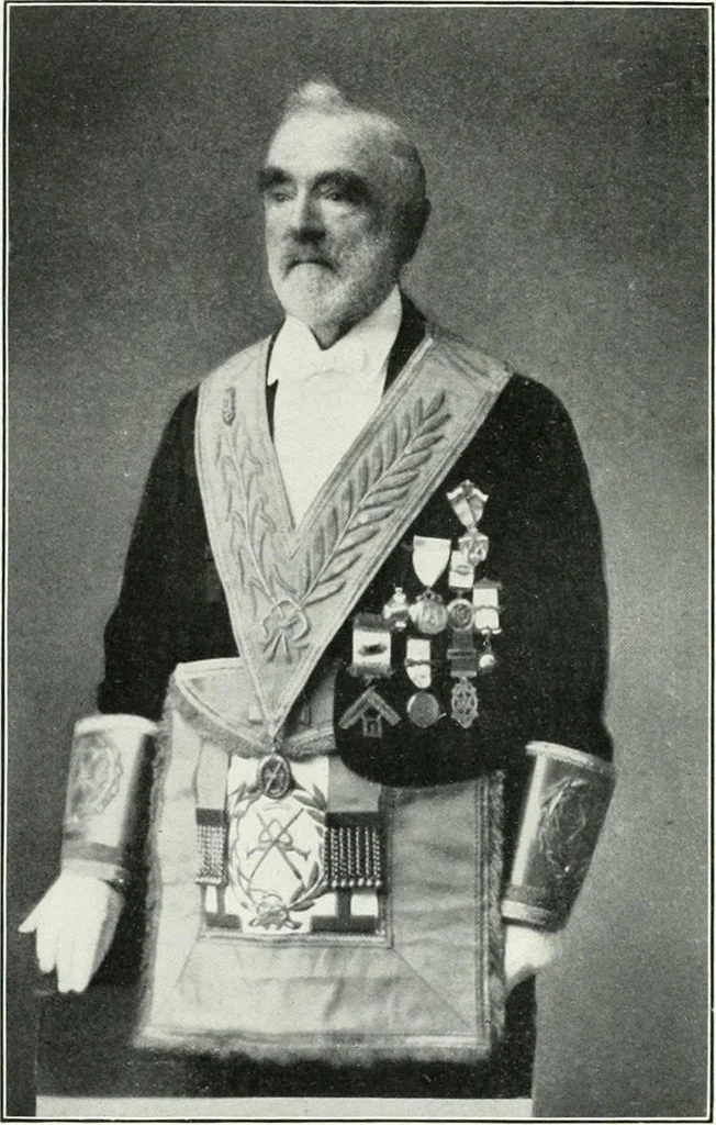 An illustration from Cheshire, its traditions and history, including a record of the rise and progress of freemasonry in this ancient province, 1920, leaf 357