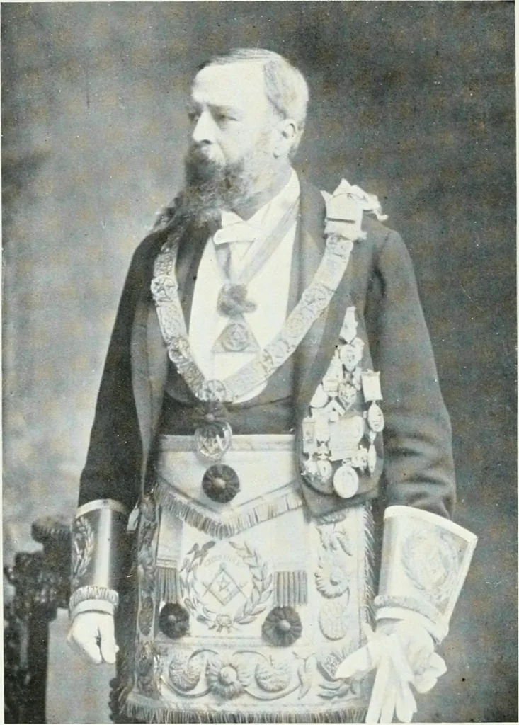 An illustration from Cheshire, its traditions and history, including a record of the rise and progress of freemasonry in this ancient province, 1920, leaf 367