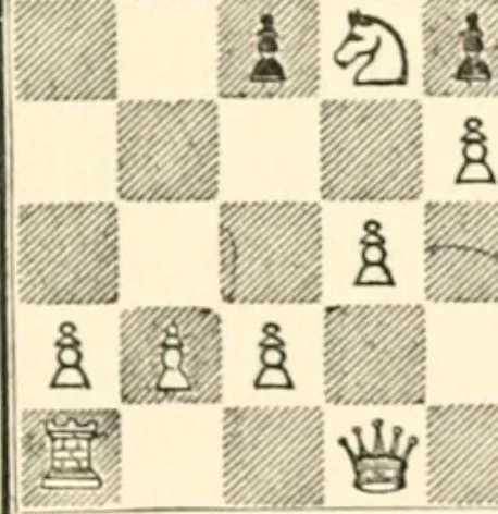 An illustration from Chess fundamentals, 1921, leaf 112