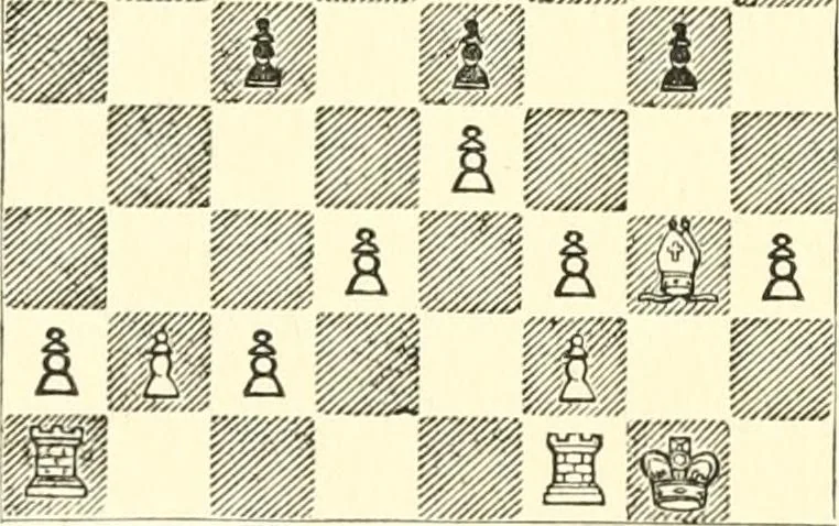 An illustration from Chess fundamentals, 1921, leaf 113