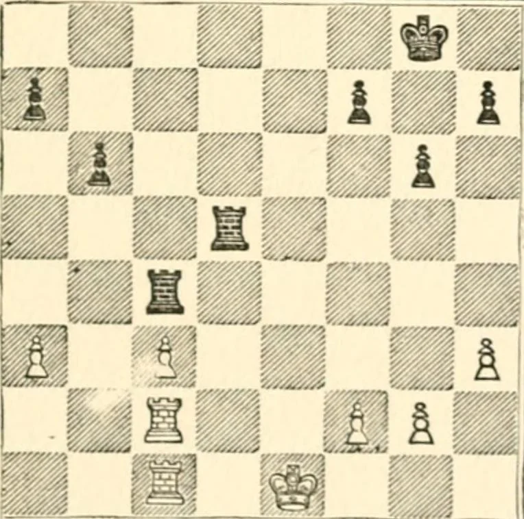 An illustration from Chess fundamentals, 1921, leaf 126