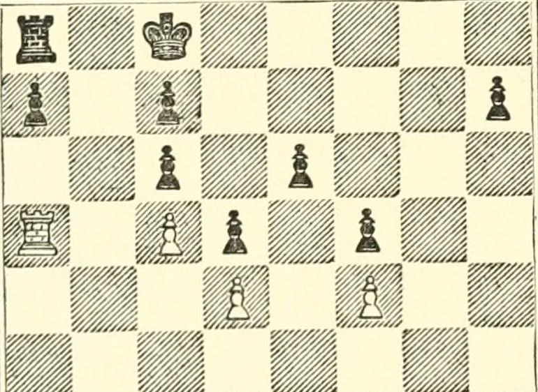 An illustration from Chess fundamentals, 1921, leaf 131