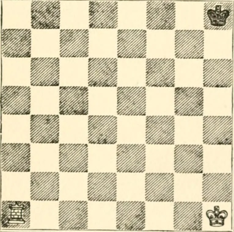 An illustration from Chess fundamentals, 1921, leaf 18