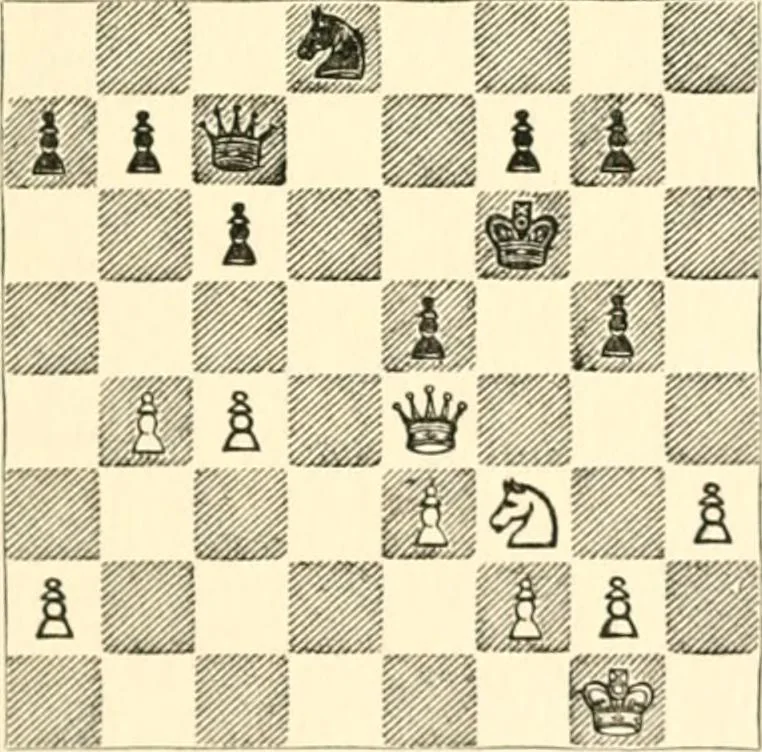 An illustration from Chess fundamentals, 1921, leaf 188