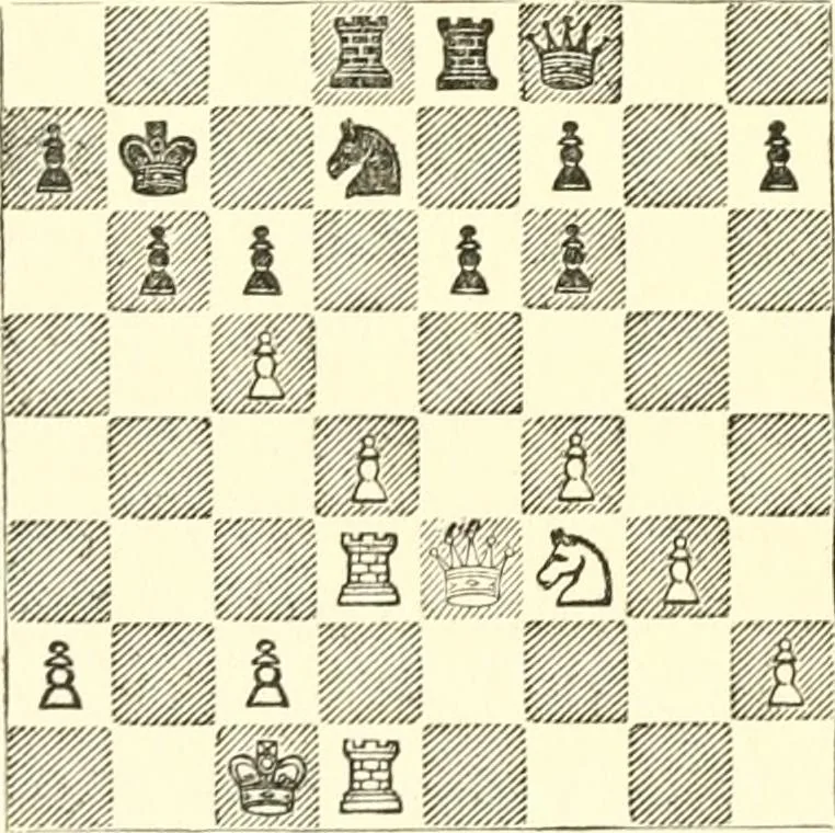 An illustration from Chess fundamentals, 1921, leaf 193