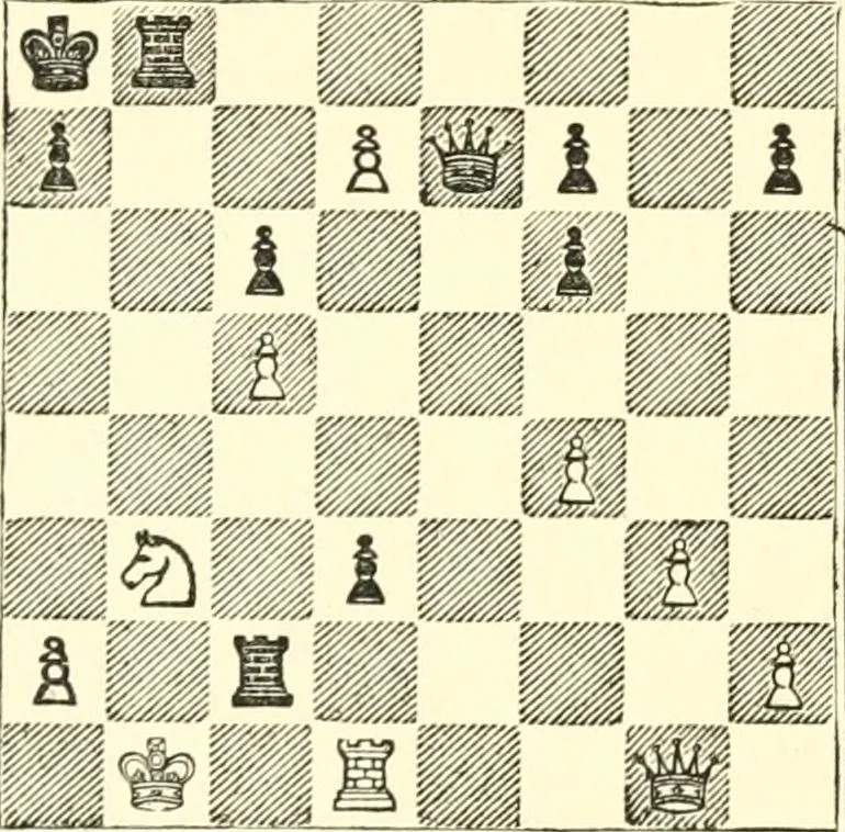 An illustration from Chess fundamentals, 1921, leaf 195
