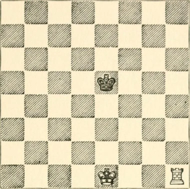 An illustration from Chess fundamentals, 1921, leaf 20