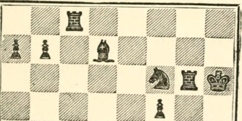 An illustration from Chess fundamentals, 1921, leaf 208