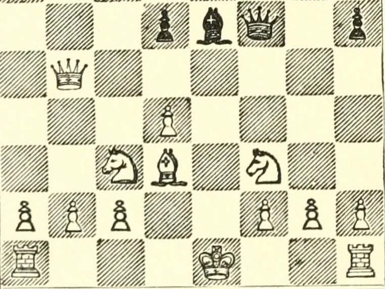 An illustration from Chess fundamentals, 1921, leaf 231