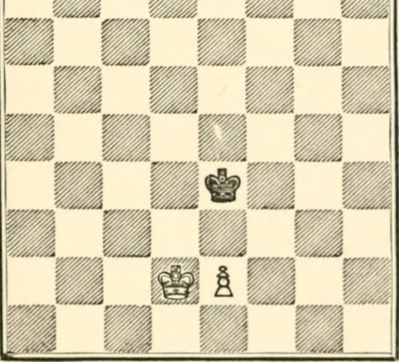 An illustration from Chess fundamentals, 1921, leaf 24