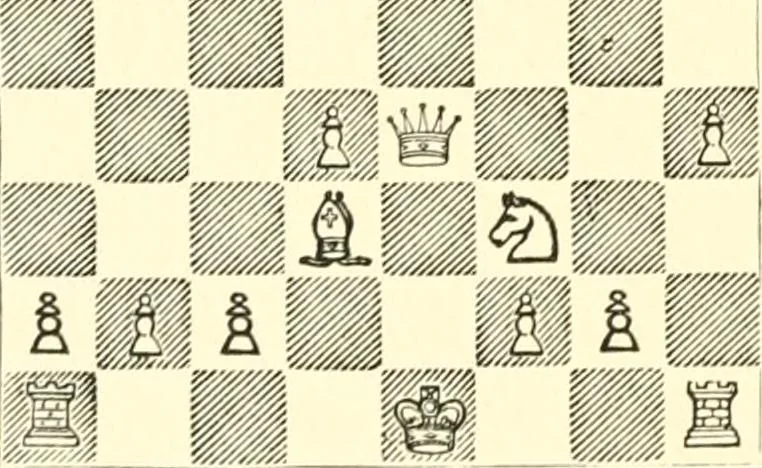 An illustration from Chess fundamentals, 1921, leaf 241