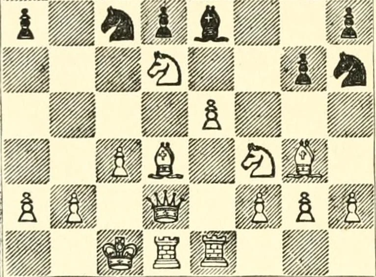 An illustration from Chess fundamentals, 1921, leaf 249