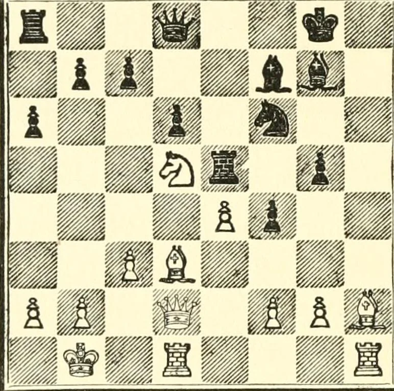 An illustration from Chess fundamentals, 1921, leaf 251