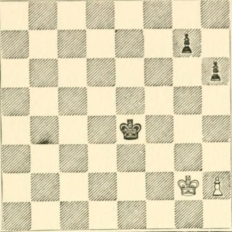 An illustration from Chess fundamentals, 1921, leaf 52