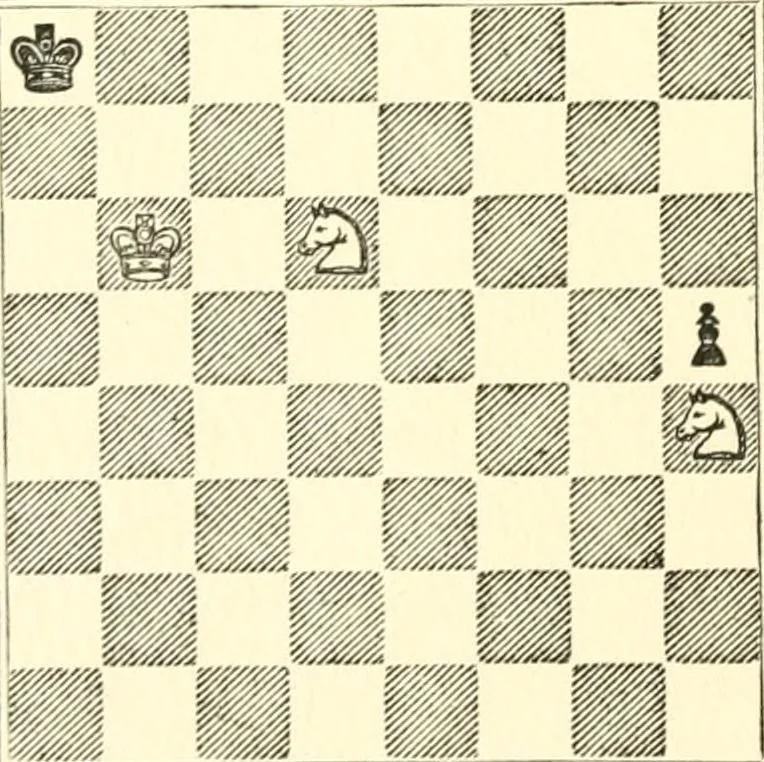 An illustration from Chess fundamentals, 1921, leaf 65