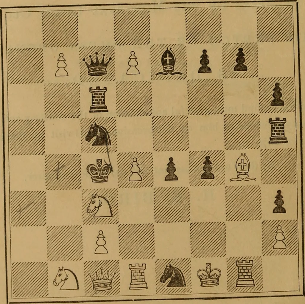 An illustration from The chess openings, 1880, leaf 11