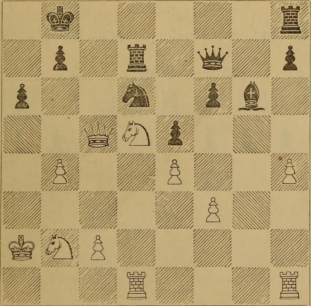 An illustration from The chess openings, 1880, leaf 188