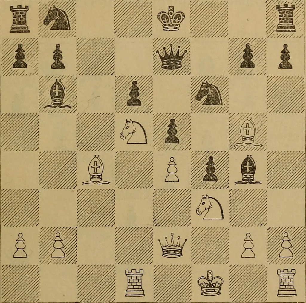 An illustration from The chess openings, 1880, leaf 192