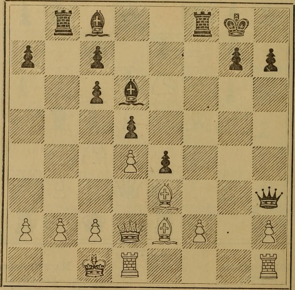 An illustration from The chess openings, 1880, leaf 193