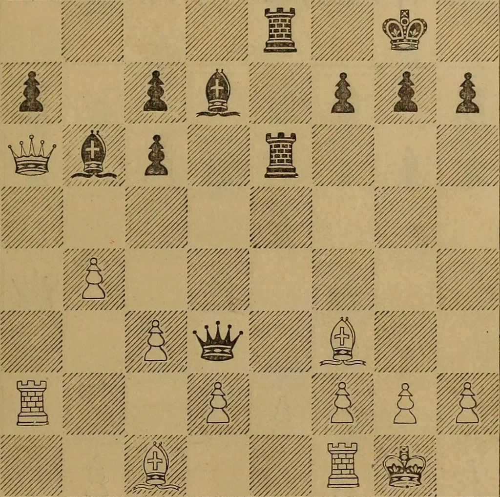 An illustration from The chess openings, 1880, leaf 194