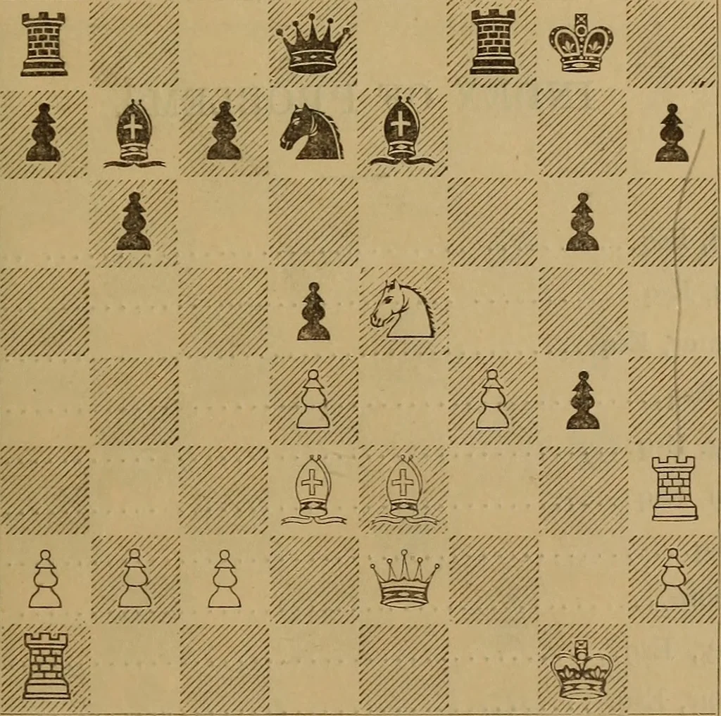 An illustration from The chess openings, 1880, leaf 198