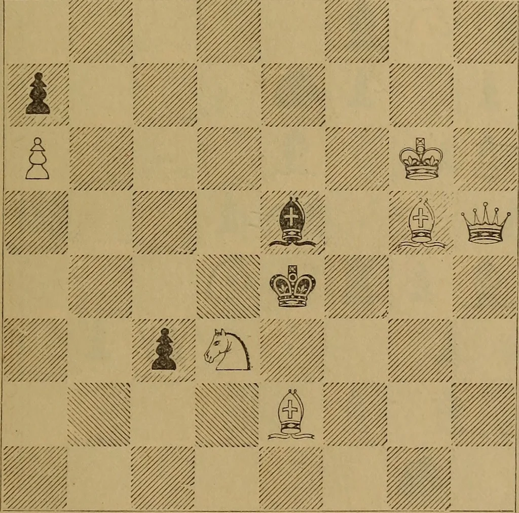 An illustration from The chess openings, 1880, leaf 202