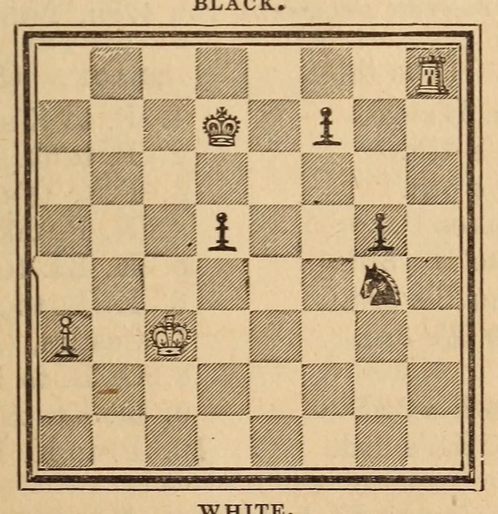 An illustration from The chess-player's companion:, 1861, leaf 383