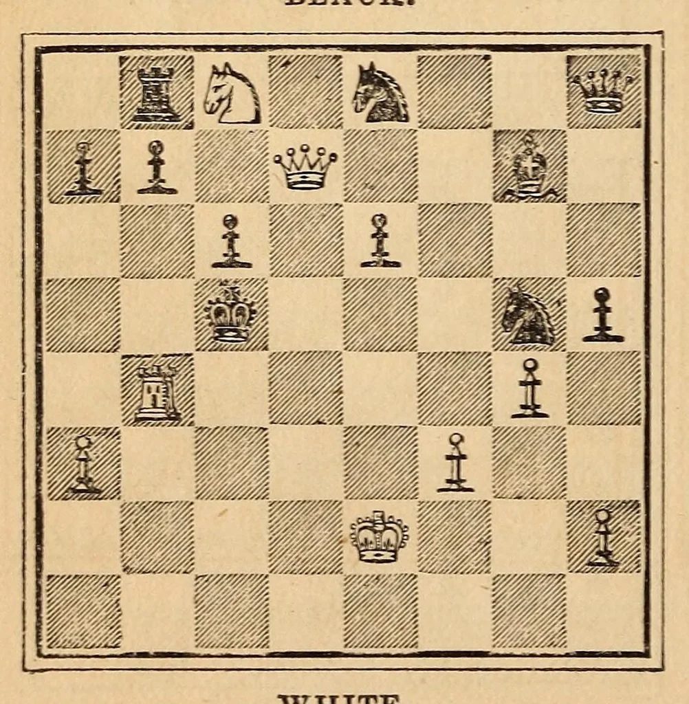 An illustration from The chess-player's companion:, 1861, leaf 512