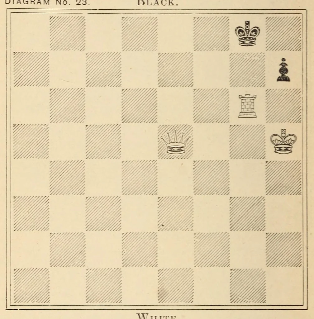 An illustration from The chess-player's text book;, 1849, leaf 70