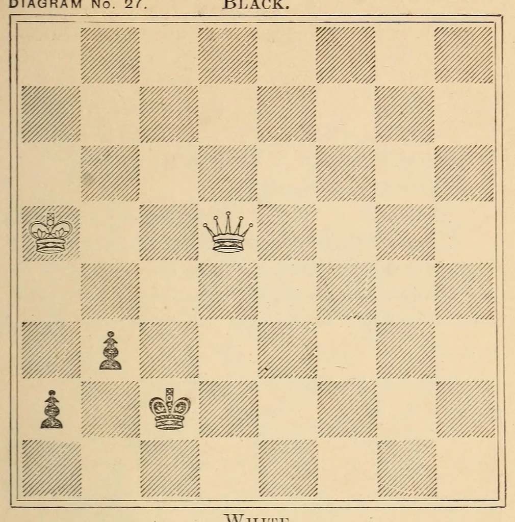 An illustration from The chess-player's text book;, 1849, leaf 75