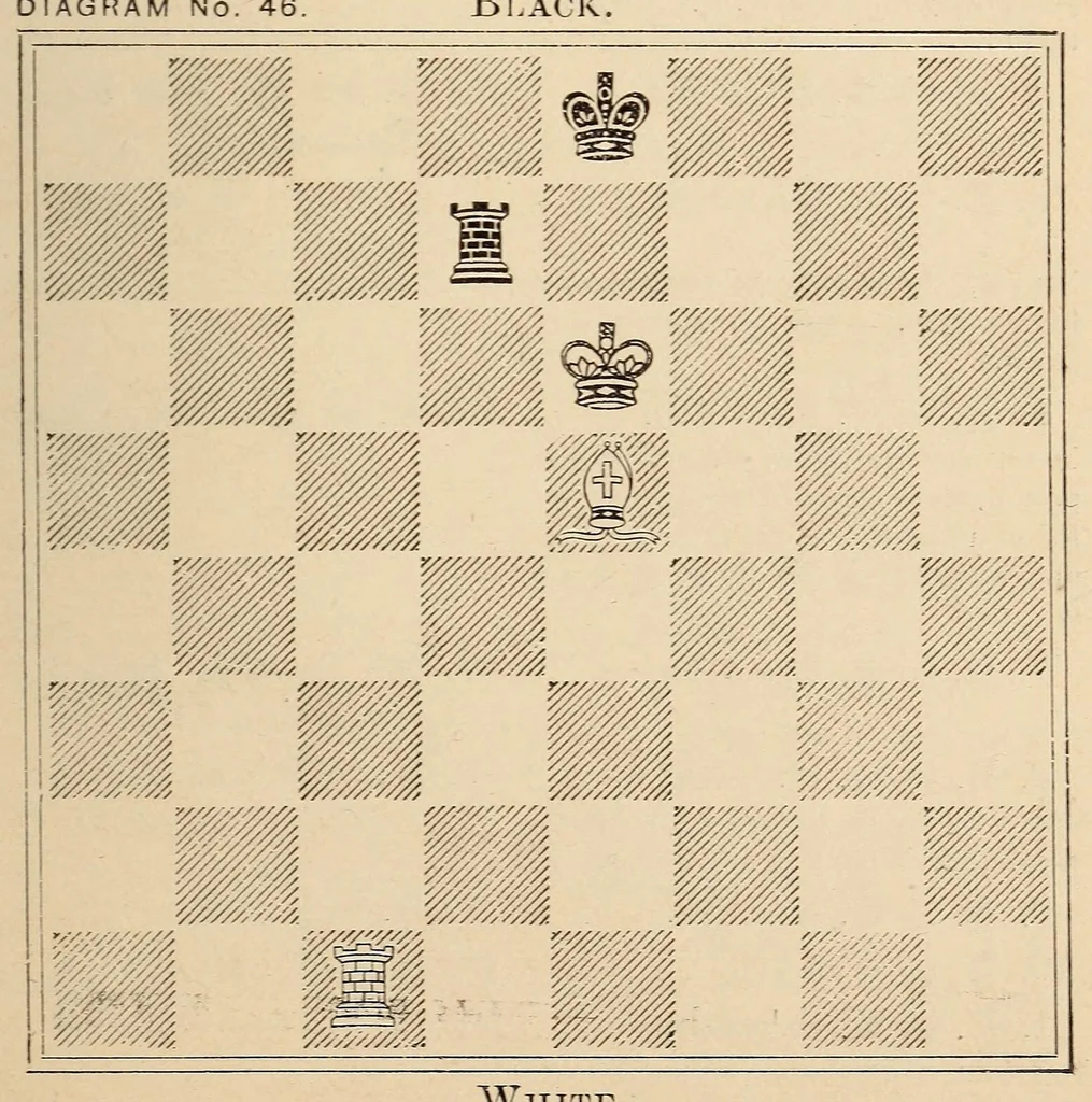 An illustration from The chess-player's text book;, 1849, leaf 97