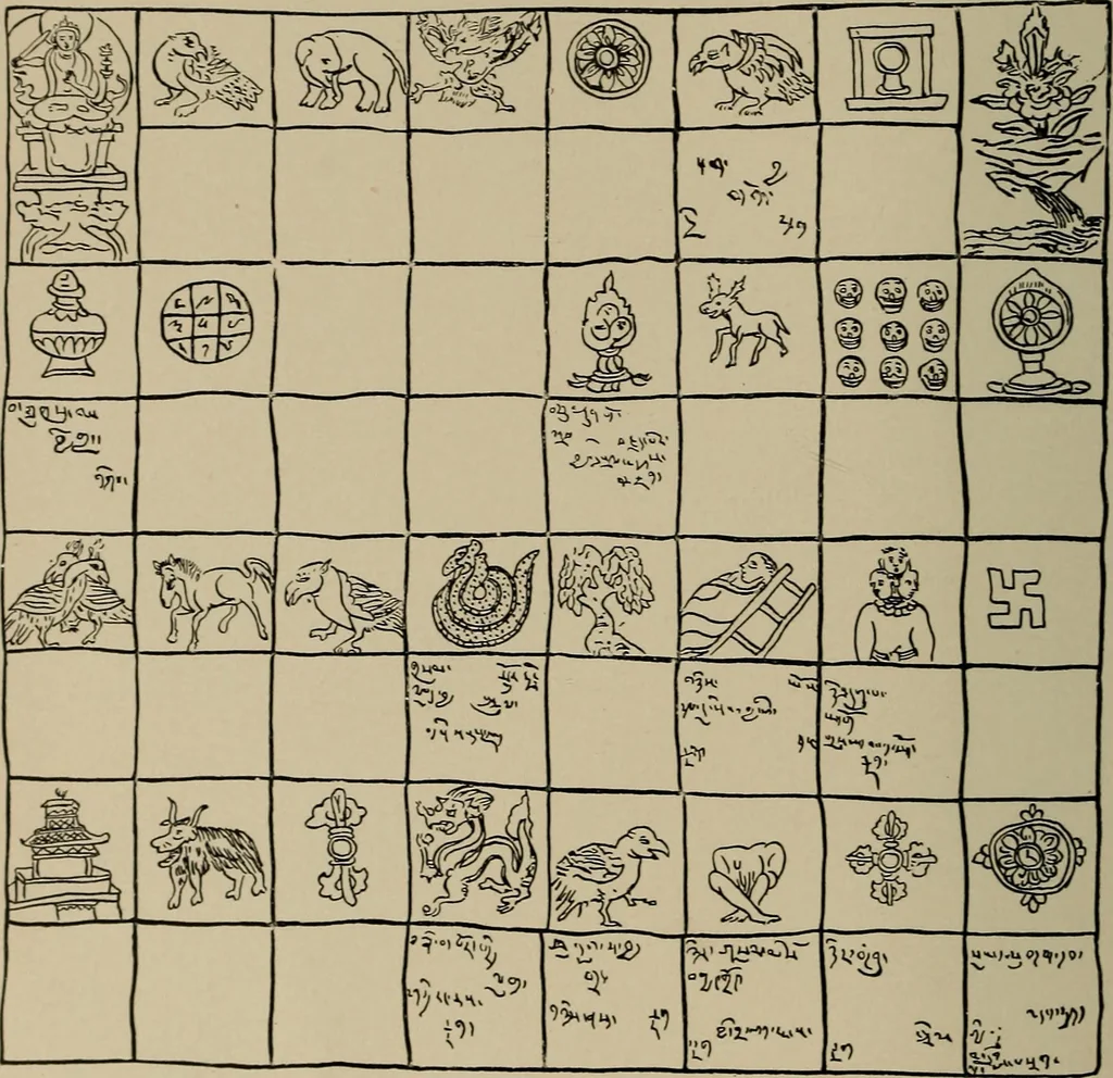 An illustration from Chess and playing cards, 1898, leaf 217