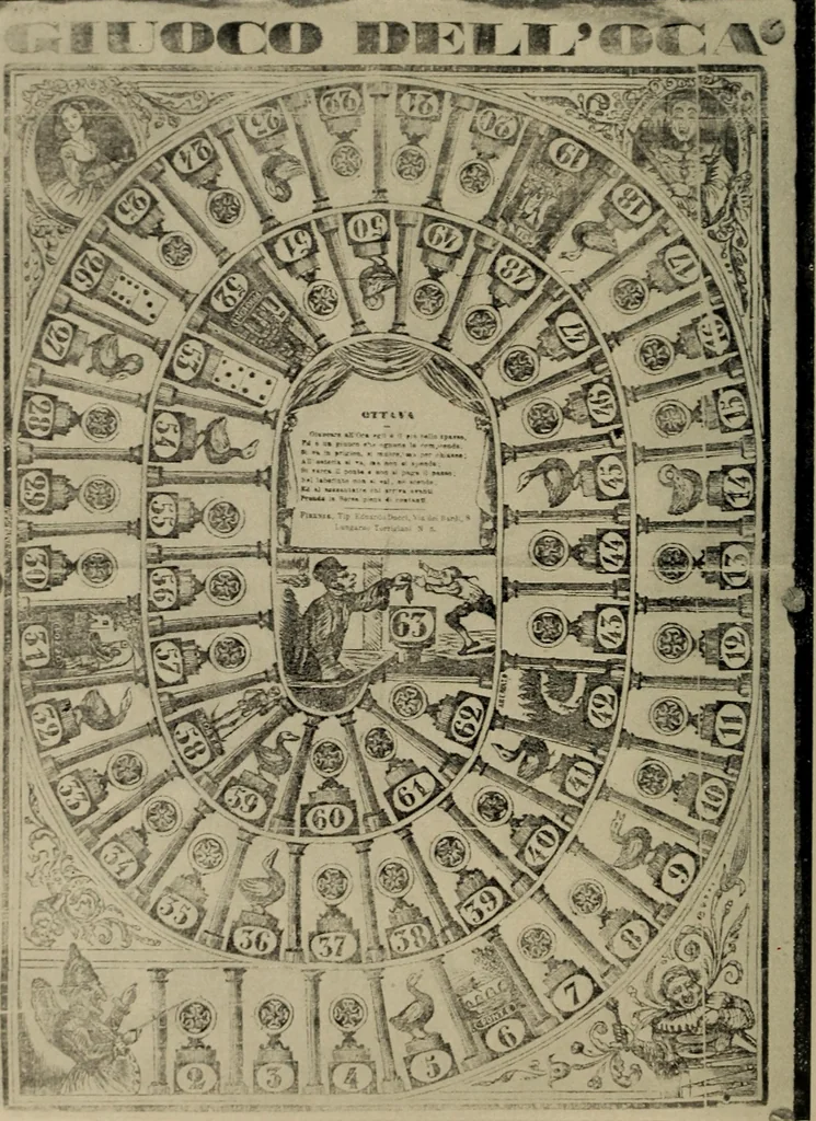 An illustration from Chess and playing cards, 1898, leaf 243