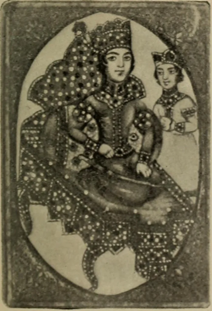 An illustration from Chess and playing cards, 1898, leaf 372