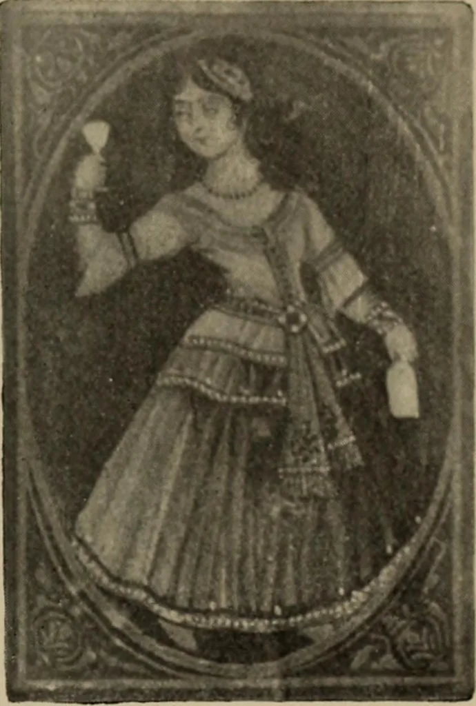 An illustration from Chess and playing cards, 1898, leaf 374