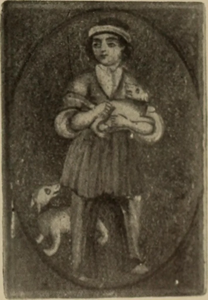 An illustration from Chess and playing cards, 1898, leaf 374