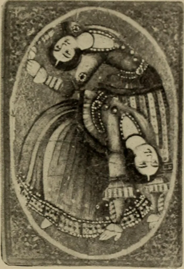 An illustration from Chess and playing cards, 1898, leaf 376