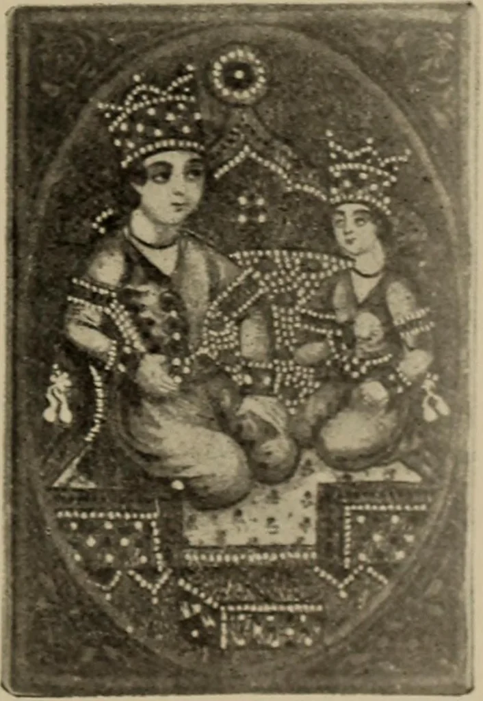 An illustration from Chess and playing cards, 1898, leaf 376