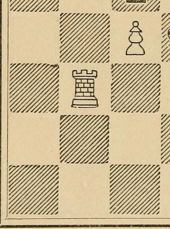 An illustration from Chess problems, 1886, leaf 24