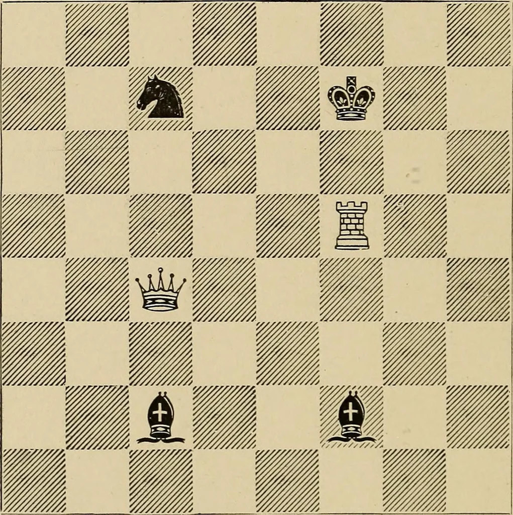 An illustration from Chess strategics illustrated;, 1900, leaf 153