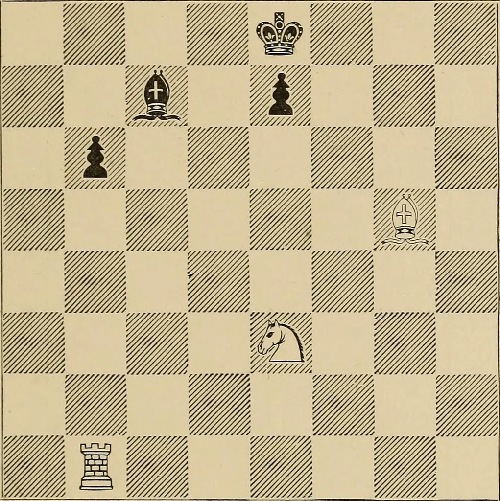 An illustration from Chess strategics illustrated;, 1900, leaf 192