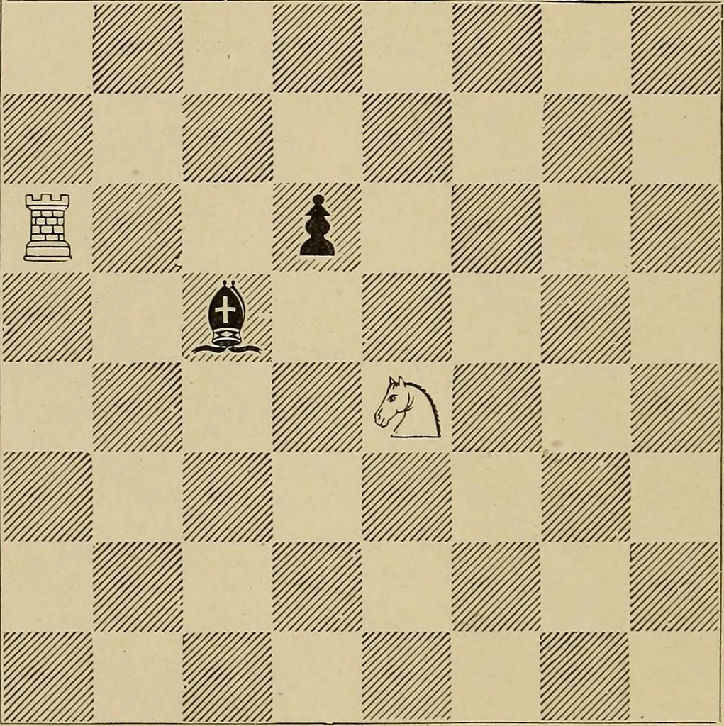 An illustration from Chess strategics illustrated;, 1900, leaf 259