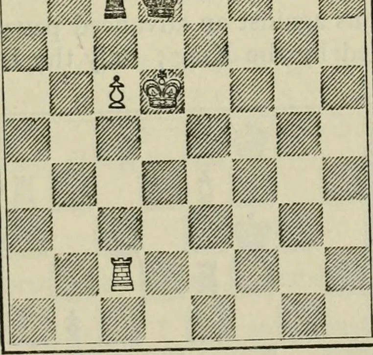 An illustration from Chess strategy, 1921, leaf 114