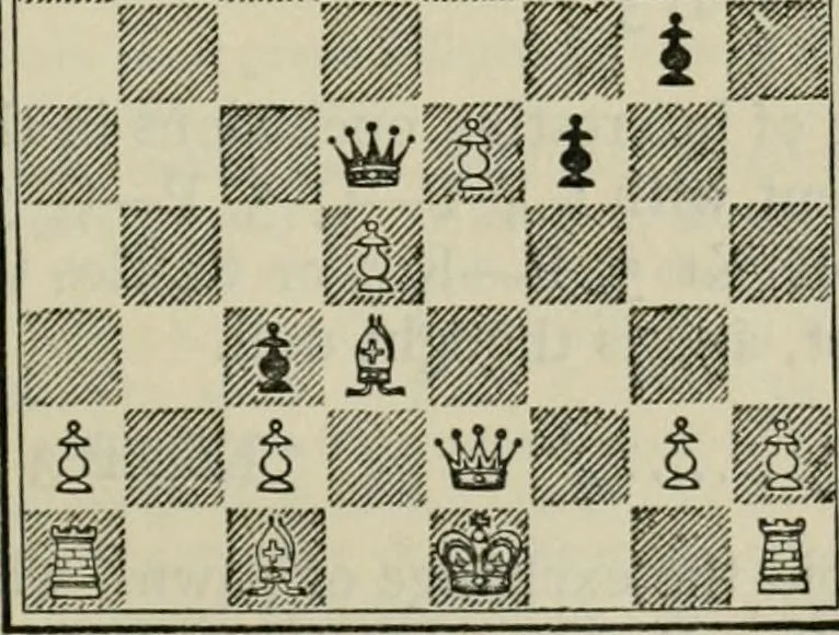 An illustration from Chess strategy, 1921, leaf 152