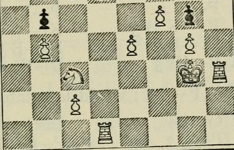 An illustration from Chess strategy, 1921, leaf 206
