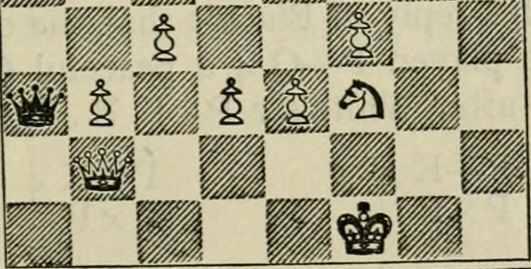 An illustration from Chess strategy, 1921, leaf 292