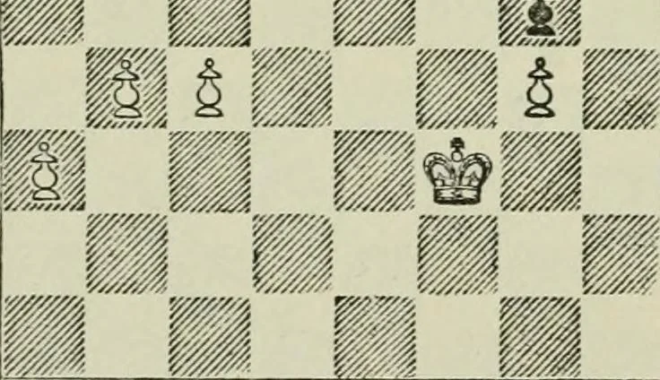 An illustration from Chess strategy, 1921, leaf 97