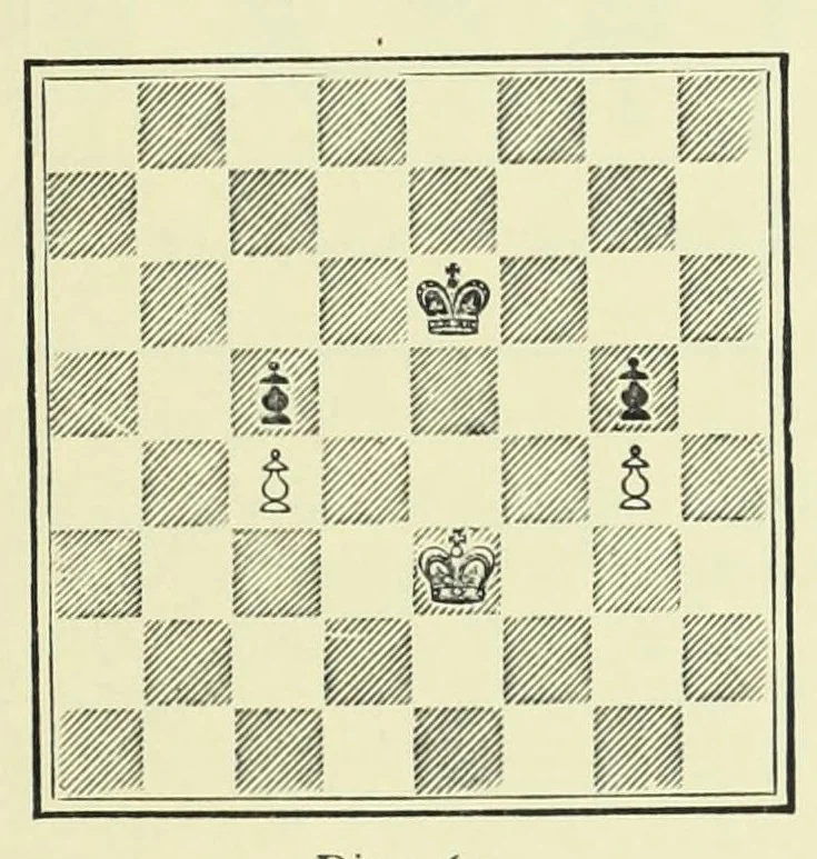 An illustration from Chess Strategy, 1917, leaf 97