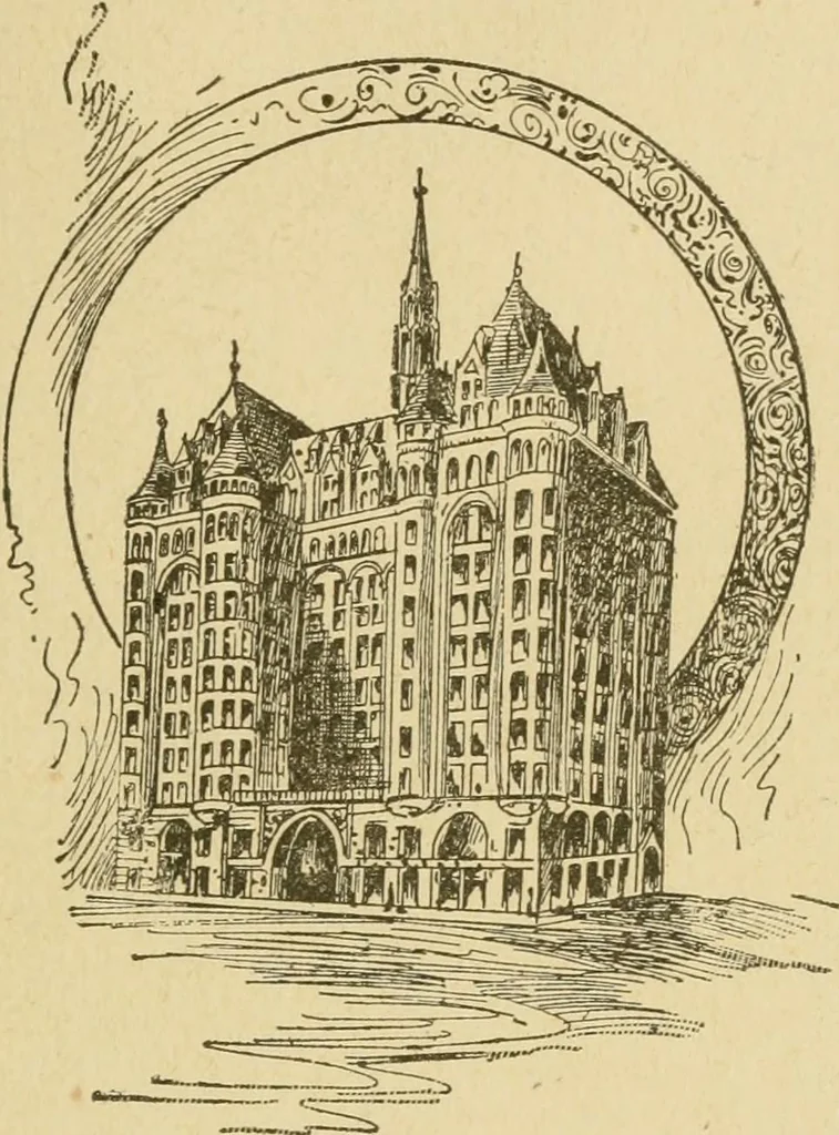 An illustration from Chicago by day and night, 1892, leaf 142